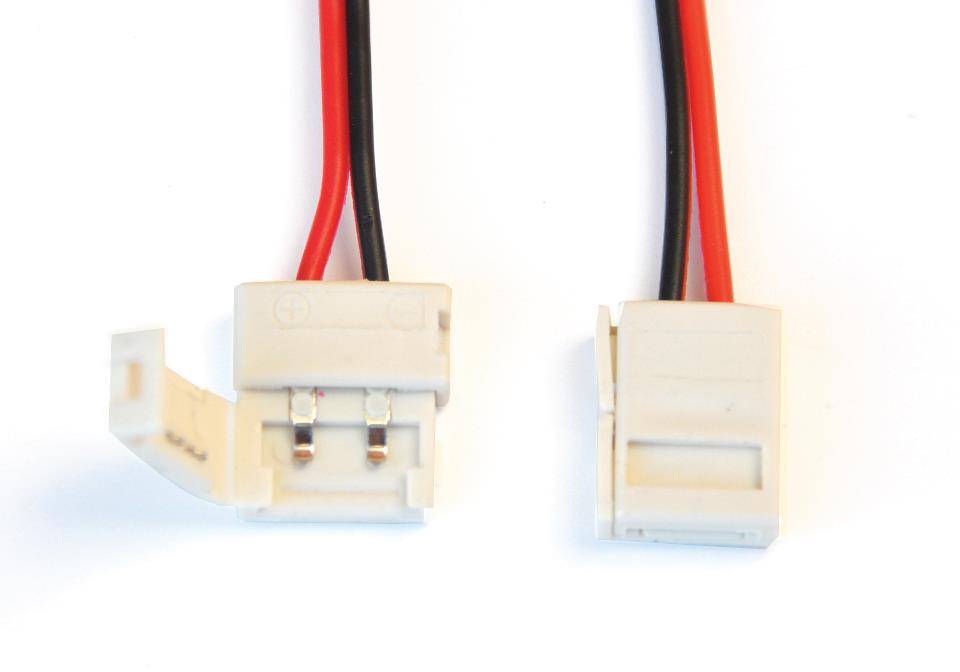 Direct Connection Cable for monochrome LED strip (2 Pin) 8mm